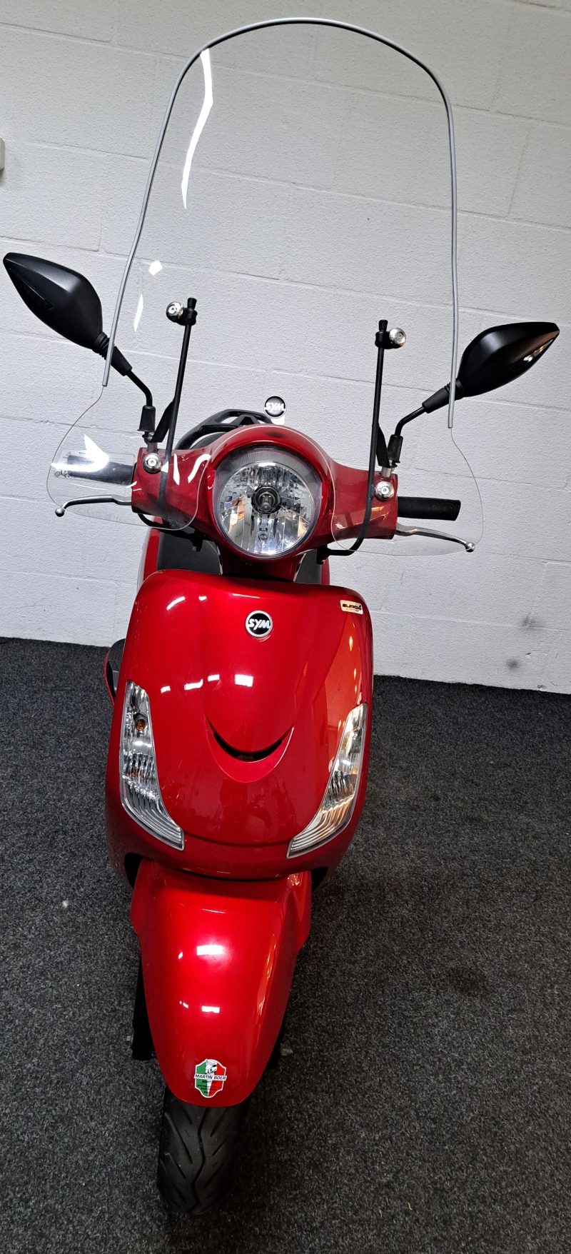 Rode Sym Fiddle II bromscooter - Afbeelding 8