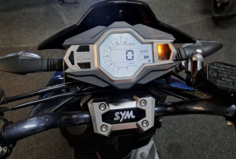 Blauwe Sym Jet 4 RX bromscooter - Afbeelding 5