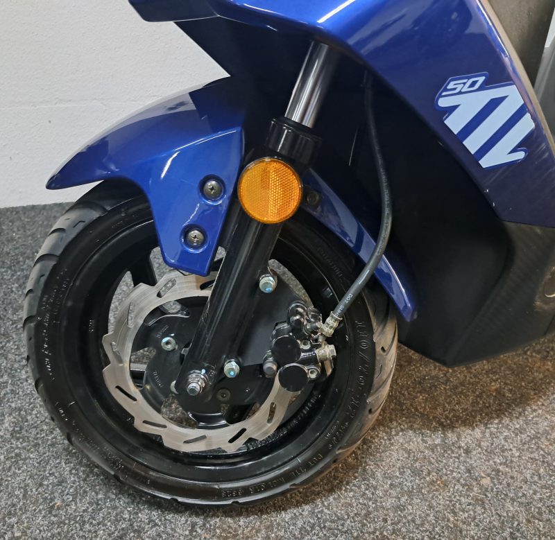 Blauwe Sym Orbit III bromscooter - Afbeelding 3