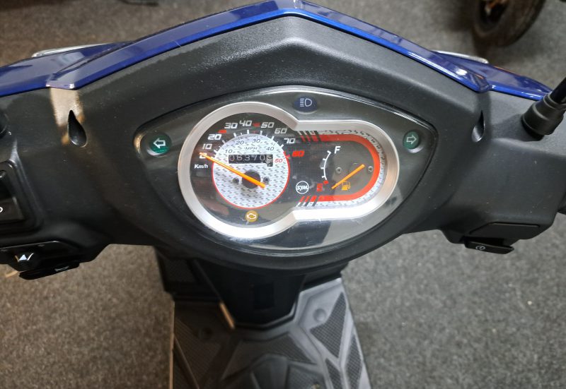Blauwe Sym Orbit III bromscooter - Afbeelding 5