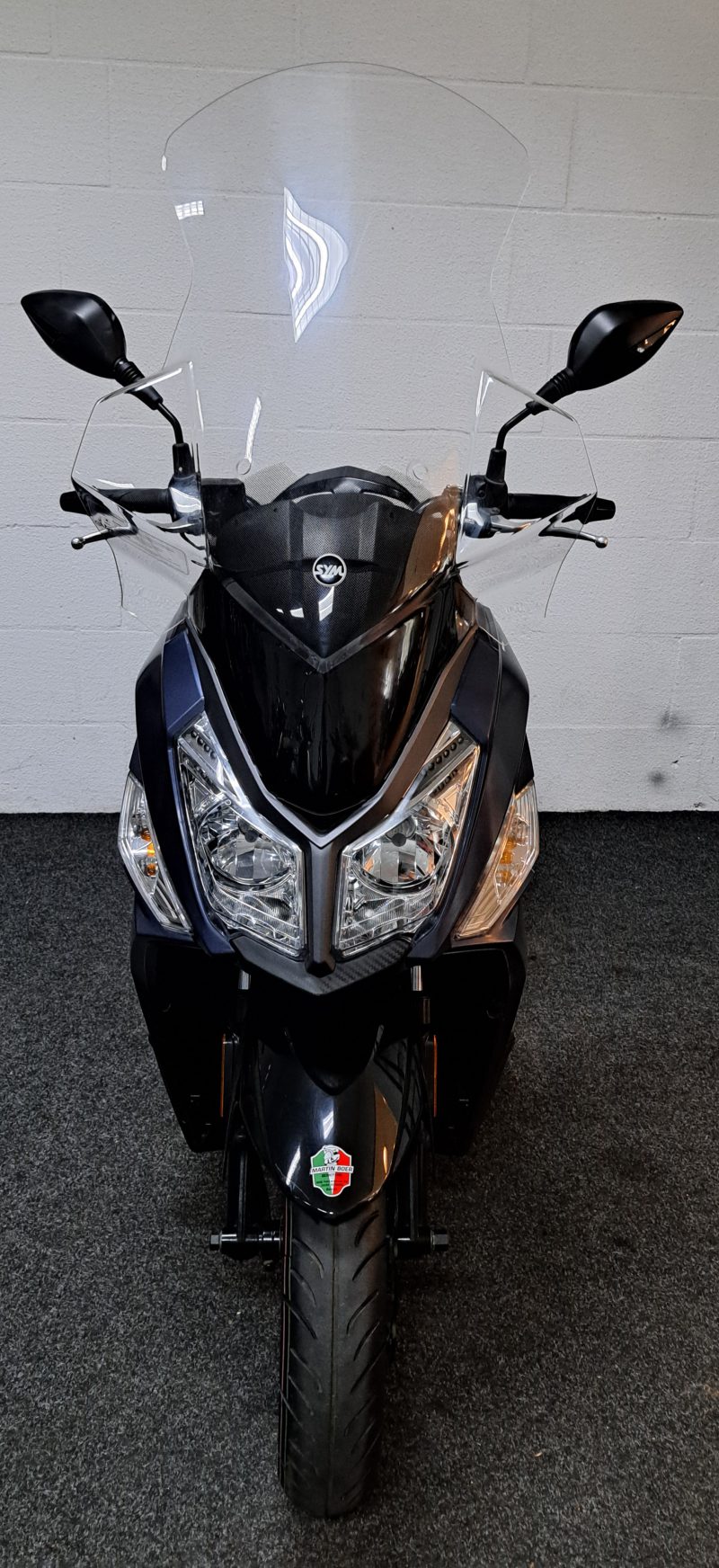 Blauwe Sym Jet 14 bromscooter - Afbeelding 7