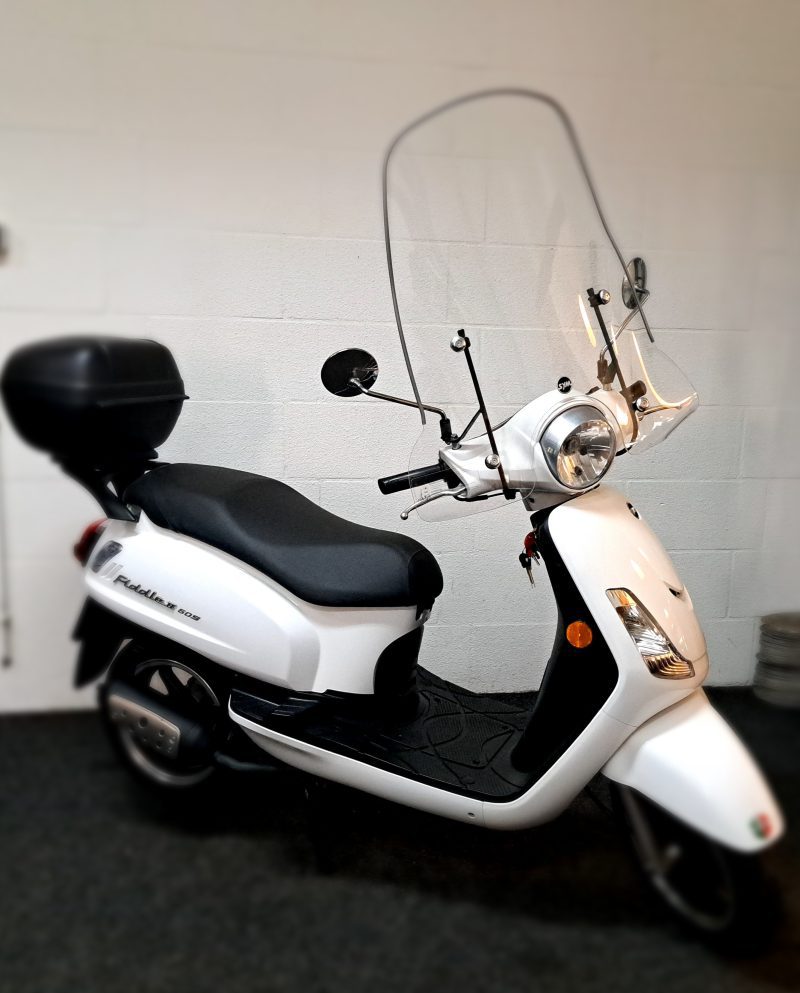 Witte Sym Fiddle II bromscooter - Afbeelding 7